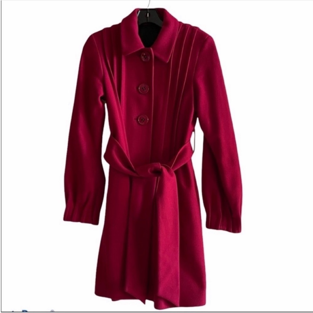 Theory Panya tie wool coat size small - Picture 3 of 9